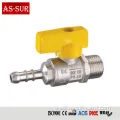 Brass Gas Ball Valve, Angle Gas Valve